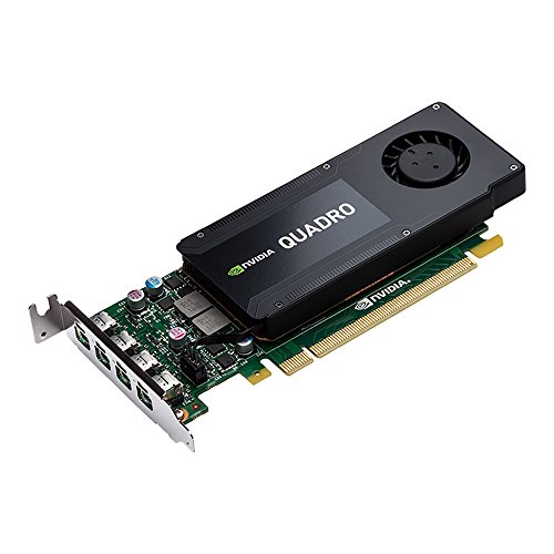 PNY NVIDIA Quadro K1200 professionelle Grafikkarte 4 GB GDDR5 PCI-Express Low Profile 4K 4 x DP (VCQK1200DP-PB) von PNY