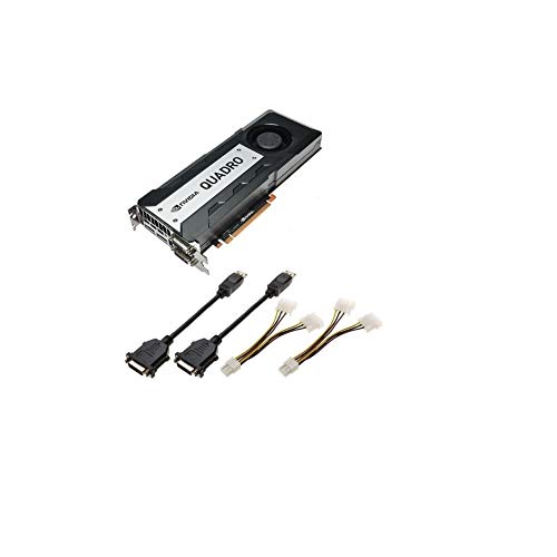PNY NVIDIA QUADRO K6000 professionelle Grafikkarte 12 GB GDDR5 PCI-Express 2 x DP + 2 x DVI + Stereo (VCQK6000-PB) von PNY