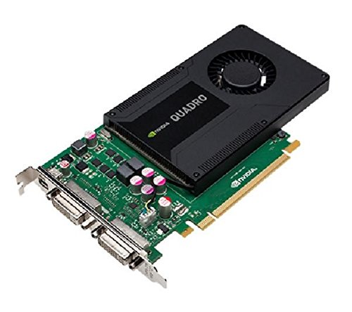 PNY NVIDIA Quadro K2000D, 2 GB, GDDR5, PCI Express 2.0, Grafikkarte (VCQK2000DVI-PB), HDMI 1.4 Stecker auf weiblichen HDMI Stecker, 2 m, MC380- 2 m) von PNY
