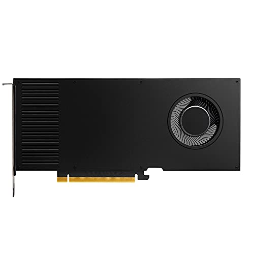 PNY NVIDIA RTX A4000 Professionelle Grafikkarte 16GB GDDR6 PCI Express 4.0 x16, Dual Slot, 4X DisplayPort, 8K Support, ultraleiser aktiver Lüfter (Generalüberholt) von PNY