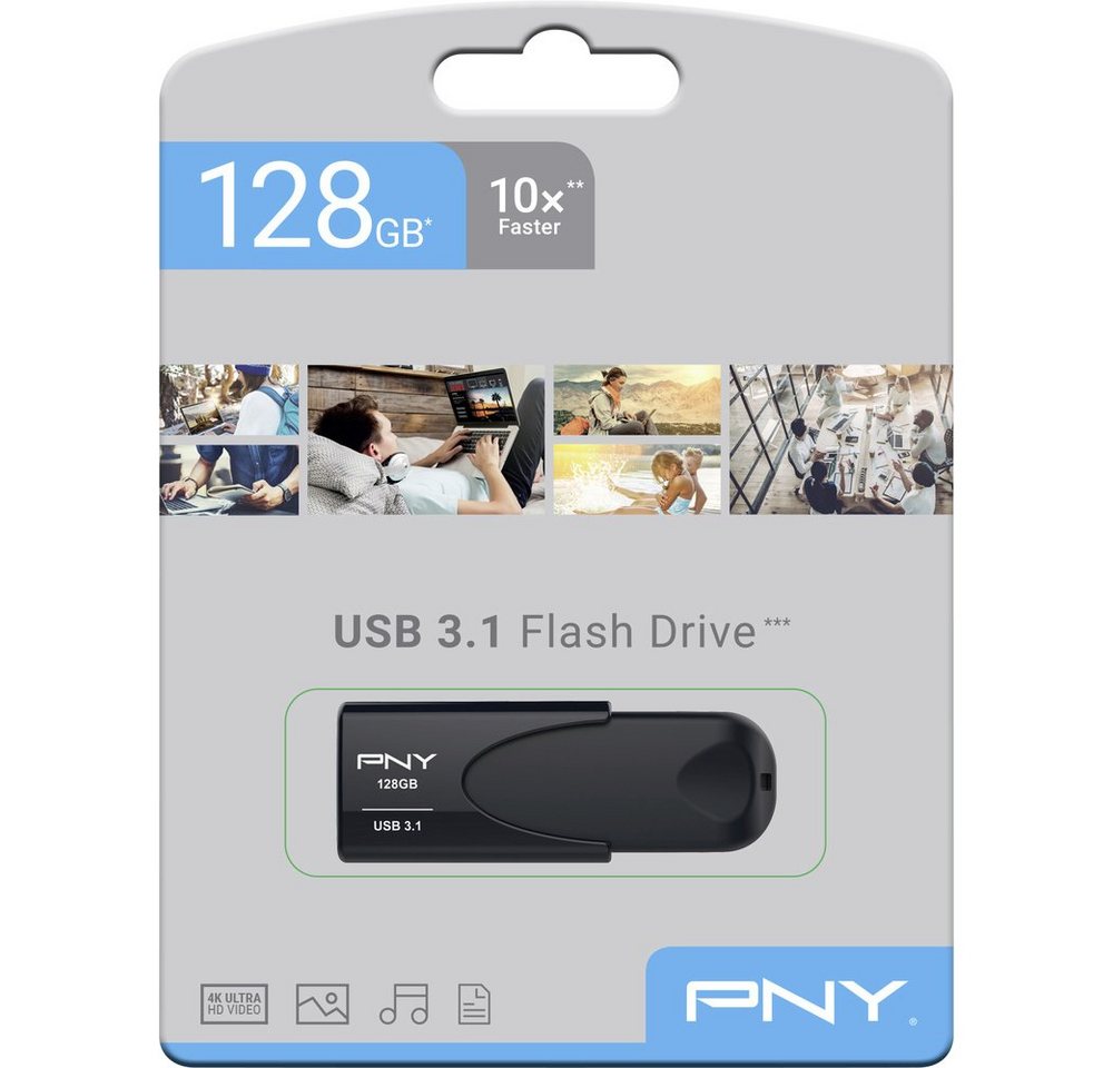 PNY PNY Attaché 4 3.1 128GB USB-Stick 128 GB Schwarz FD128ATT431KK-EF USB USB-Stick PNY PNY Attaché 4 3.1 128GB USB-Stick 128 GB Schwarz FD128ATT431KK-EF USB USB-Stick von PNY