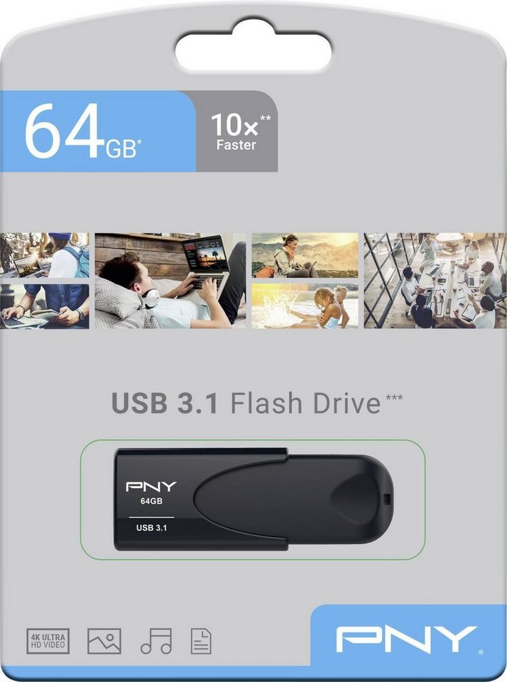 PNY PNY Attache 4 3.1 64GB USB-Stick PNY PNY Attache 4 3.1 64GB USB-Stick von PNY
