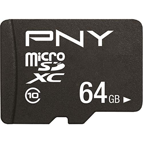 PNY Performance Plus Microsdxc Card Class 10 - 64GB, Schwarz von PNY