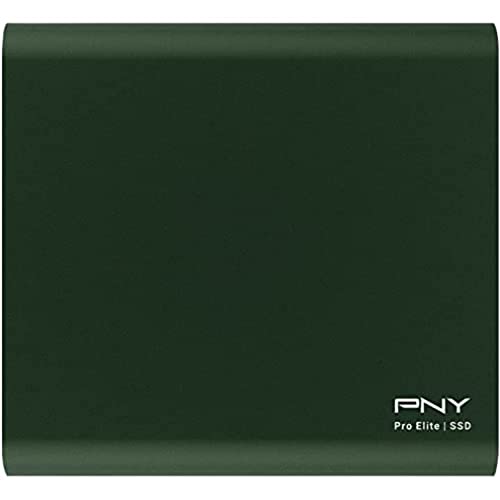 PNY Pro Elite CS2060 Color Edition 250GB USB 3.2 Gen 2 Portable SSD Type-C Dunkelgrün von PNY