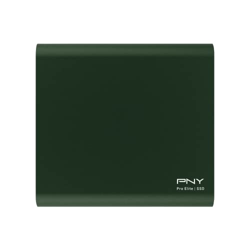 PNY Pro Elite CS2060 Color Edition 500GB USB 3.2 Gen 2 Portable SSD Typ-C Dunkelgrün PNY Pro Elite CS2060 Color Edition 500GB USB 3.2 Gen 2 Portable SSD Typ-C Dunkelgrün von PNY