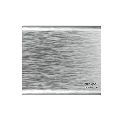 PNY Pro Elite CS2060 Color Edition 500GB USB 3.2 Gen 2 Portable SSD Type-C Silberne Bürste, Silver Brush PNY Pro Elite CS2060 Color Edition 500GB USB 3.2 Gen 2 Portable SSD Type-C Silberne Bürste, Silver Brush von PNY