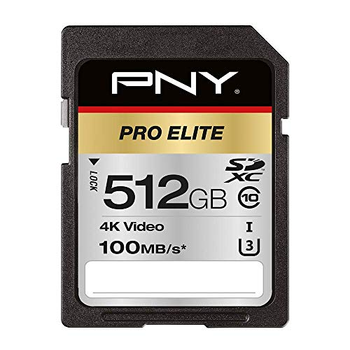 PNY Pro Elite SDXC-Karte 512 GB Class 10 UHS-I U3 100 MB/s PNY Pro Elite SDXC-Karte 512 GB Class 10 UHS-I U3 100 MB/s von PNY