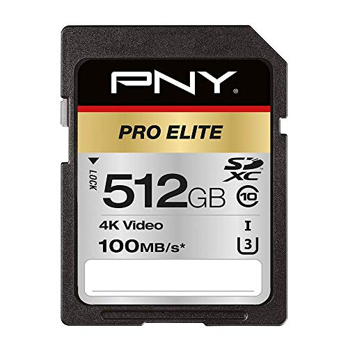PNY Pro Elite SDXC card 512GB Class 10 UHS-I U3 100MB/s von PNY