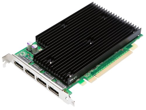 PNY Quadro NVS 450 ATX Grafikkarte (PCI-e, 512MB GDDR3 Speicher, Quad DP/DVI-I, 1 GPU) von PNY