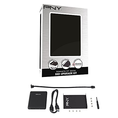 PNY SSD accessories kit für SSD oder HDD 2,5" mit eingebautem USB 3.0 - Schacht und Cloning-Software. 6782415 von PNY
