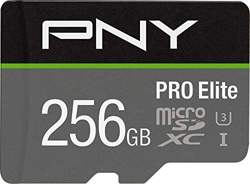 PNY U3 Pro Elite MicroSD Karte – 64 GB – p-sdu64gu395proe-ge schwarz 256 GB von PNY