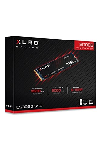 PNY XLR8 CS3030 m.2 NVMe 500GB SSD (bis zu 3.500 MB/s) von PNY