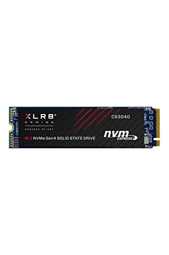 PNY XLR8 CS3040 M.2 NVMe Gen4 x4 Internal Solid State Drive (SSD) 1TB, Lesegeschwindigkeit bis zu 5600 MB/s, Schreibgeschwindigkeit bis zu 4300 MB/s von PNY