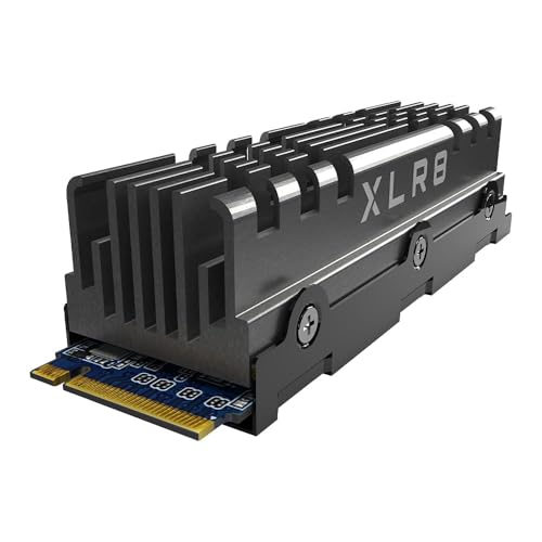 PNY XLR8 CS3040 M.2 NVMe Gen4 x4 Internal Solid State Drive (SSD) mit Heatsink 2TB, Lesegeschwindigkeit bis zu 5600 MB/s, Schreibgeschwindigkeit bis zu 4300 MB/s, M280CS3040HS-2TB-RB von PNY