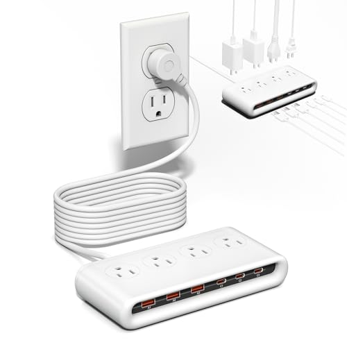 POANES Ladestation, 10 in 1 Steckdosenleiste mit 4 AC, 3 USB C, 3 USB A POANES Ladestation, 10 in 1 Steckdosenleiste mit 4 AC, 3 USB C, 3 USB A von POANES