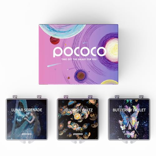 Realistische Scheibe Enchanted Harmonies - Disc für POCOCO Galaxy Lite Star Projector Home Planetarium, 5k Ultra HD, 3 Stück (Enchanted Harmonies - 3 Disc ohne Projektor) von POCOCO