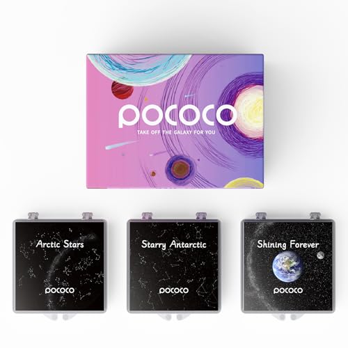 Realistische Scheiben Star - Discs für POCOCO Galaxy Lite Star Projector Home Planetarium, 5k Ultra HD, 3 Stück (Star - 3 Discs ohne Projektor) von POCOCO