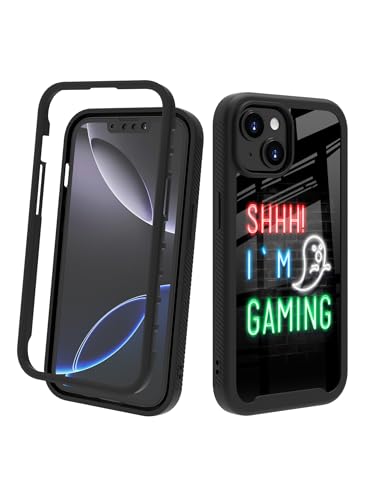 POCOOA Kompatibel mit iPhone 14 / iPhone 13 Hülle – robuste Ganzkörper-Schutzhülle für Jungen und Herren, doppellagig, stoßfest, robuste Handyhülle – Shhh I'm Gaming 127 POCOOA Kompatibel mit iPhone 14 / iPhone 13 Hülle – robuste Ganzkörper-Schutzhülle für Jungen und Herren, doppellagig, stoßfest, robuste Handyhülle – Shhh I'm Gaming 127 von POCOOA