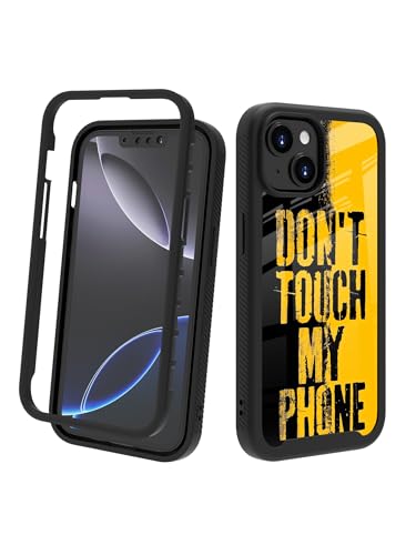 POCOOA Kompatibel mit iPhone 14 / iPhone 13 Hülle – robuste Ganzkörper-Schutzhülle für Jungen und Kinder, Herren, doppellagig, stoßfest, robuste Handyhülle – Don't Touch My Phone 051 POCOOA Kompatibel mit iPhone 14 / iPhone 13 Hülle – robuste Ganzkörper-Schutzhülle für Jungen und Kinder, Herren, doppellagig, stoßfest, robuste Handyhülle – Don't Touch My Phone 051 von POCOOA