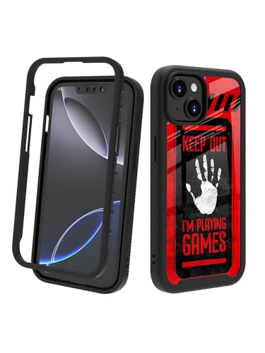 POCOOA Kompatibel mit iPhone 14 / iPhone 13 Hülle – robuste Ganzkörper-Schutzhülle für Jungen und Kinder, Herren, doppellagig, stoßfest, robuste Handyhülle – Keep Out I'm Playing Games 086 POCOOA Kompatibel mit iPhone 14 / iPhone 13 Hülle – robuste Ganzkörper-Schutzhülle für Jungen und Kinder, Herren, doppellagig, stoßfest, robuste Handyhülle – Keep Out I'm Playing Games 086 von POCOOA