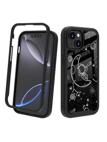 POCOOA Kompatibel mit iPhone 14 / iPhone 13 Hülle: Robuste Ganzkörper-Schutzhülle für Damen und Mädchen, zweilagig, stoßfest, strapazierfähig, Astronaut, Mond, Sternenhimmel 014 POCOOA Kompatibel mit iPhone 14 / iPhone 13 Hülle: Robuste Ganzkörper-Schutzhülle für Damen und Mädchen, zweilagig, stoßfest, strapazierfähig, Astronaut, Mond, Sternenhimmel 014 von POCOOA