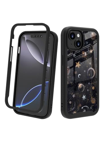 POCOOA Kompatibel mit iPhone 14 / iPhone 13 Hülle: Robuste Ganzkörper-Schutzhülle für Damen und Mädchen, zweilagig, stoßfest, strapazierfähig, Vintage-Mondsterne 012 POCOOA Kompatibel mit iPhone 14 / iPhone 13 Hülle: Robuste Ganzkörper-Schutzhülle für Damen und Mädchen, zweilagig, stoßfest, strapazierfähig, Vintage-Mondsterne 012 von POCOOA