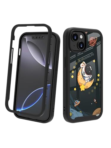 POCOOA Kompatibel mit iPhone 14 / iPhone 13 Hülle: Robuste Ganzkörper-Schutzhülle für Frauen und Mädchen, zweilagig, stoßfest, robuste Handyhülle, niedlicher Hasen-Astronaut, Mond, Sterne 039 POCOOA Kompatibel mit iPhone 14 / iPhone 13 Hülle: Robuste Ganzkörper-Schutzhülle für Frauen und Mädchen, zweilagig, stoßfest, robuste Handyhülle, niedlicher Hasen-Astronaut, Mond, Sterne 039 von POCOOA