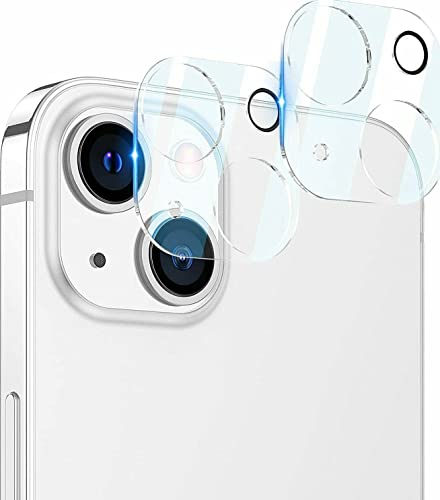 2 Stück Kamera Schutz für iPhone 14 / Pro/Pro Max/Plus, Folie Panzerfolie Hart-Glas Linse (für iPhone 14) von POEGO