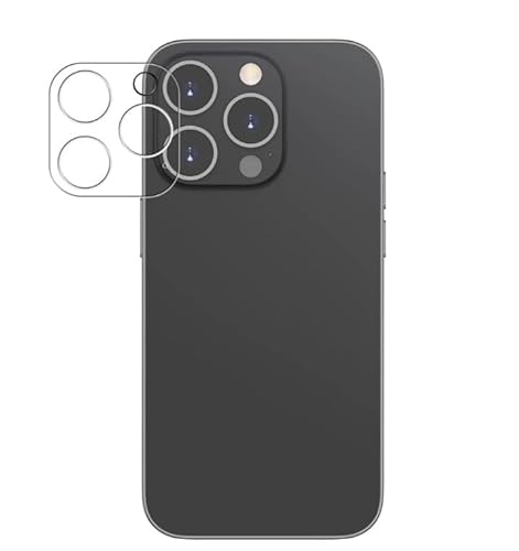 2 Stück Kamera Schutzglas für iPhone 15 / Pro/Pro Max/Plus, Folie Panzerfolie Hart-Glas Linse (für iPhone 15 Pro) von POEGO