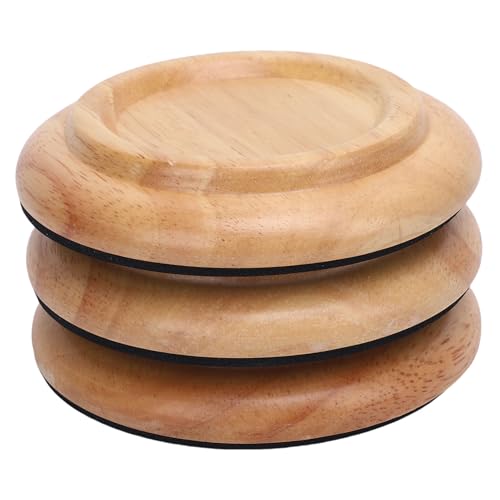 3pcs Hartholz Klavier Caster Cups, Nicht Schlupfhaltige Bodenschutzschutz für Universelle Möbelfüße 3pcs Hartholz Klavier Caster Cups, Nicht Schlupfhaltige Bodenschutzschutz für Universelle Möbelfüße von POENVFPO