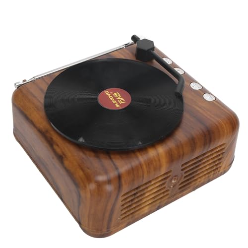 Compact Retro Record Player -Der Subwoofer des Lautsprechers für Schockierende Surround -Delight Effekte Easy Wert Tragbare Lautsprecher für Innenräume Im Freien in der Outdoor Verwendung Holzfarbe Compact Retro Record Player -Der Subwoofer des Lautsprechers für Schockierende Surround -Delight Effekte Easy Wert Tragbare Lautsprecher für Innenräume Im Freien in der Outdoor Verwendung Holzfarbe von POENVFPO