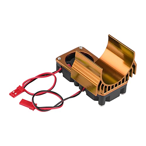 Langlebiger 540/550 Motorkühlkörper mit Doppelkühlventilator für Elektro -RC -Auto, Effiziente Wärmedissipationsleistung, Perfekt Zur Verhinderung von Überhitzung, Geeignet für RC -Modellauto [RC von POENVFPO