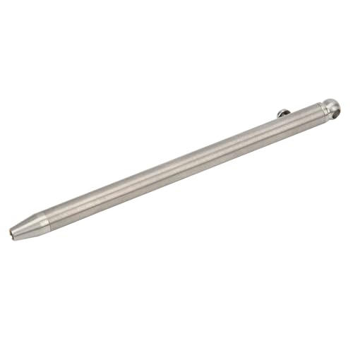 POENVFPO EDC Edelstahlballpoint -Stiftschlüsselketten -Werkzeug für Reibungsloses Schreiben, Perfekt für das Tragen und den Bürogebrauch (SILVER) von POENVFPO
