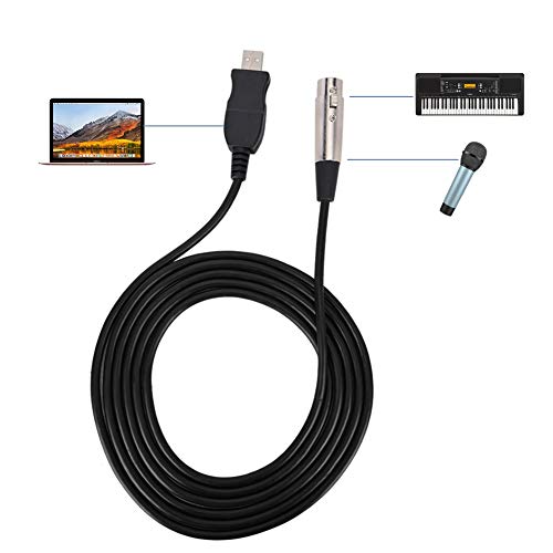 POENVFPO XLR Weibliches USB -Kabel Hochwertiges MIC -Verbindungskabel für Mac OS 09, 2,8 M Leitungslänge Zum Aufnehmen und Bearbeiten auf Computern POENVFPO XLR Weibliches USB -Kabel Hochwertiges MIC -Verbindungskabel für Mac OS 09, 2,8 M Leitungslänge Zum Aufnehmen und Bearbeiten auf Computern von POENVFPO