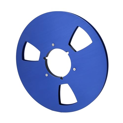 Universelle Öffnungsmaschine Teil Aluminiumlegierung 3 Loch Leere Take -up -Rolle für Restauriert das Kassettenrekorder Wiederher (BLACK) (SILVER) (BLUE) von POENVFPO