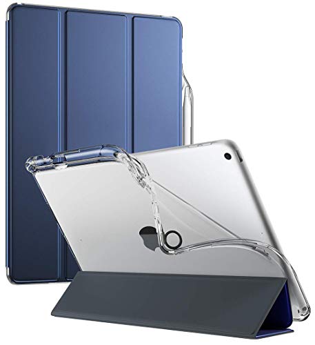 Apple iPad 9.7 Schutzhülle, Poetic Lumos X, Weich Ultra Dünn Schmale Passform Smart Cover Hülle [Auto Aufwach/Schlaf] Dreifachfaltung Ständer Folio [Stifthalter] für iPad 9.7 (2018), Blau von POETIC