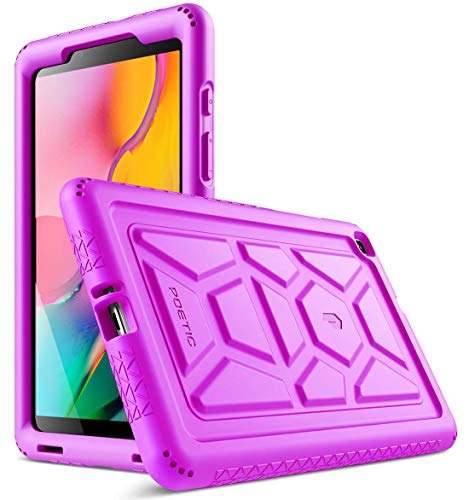 Galaxy Tab A 8.0 Hülle, Modell SM-T290/SM-T295 2019 Release, Poetic Heavy Duty Shockproof Kids Friendly Silicone Case Cover, TurtleSkin Series for Samsung Galaxy Tab A 8.0 Without S Pen (2019), Purple von POETIC