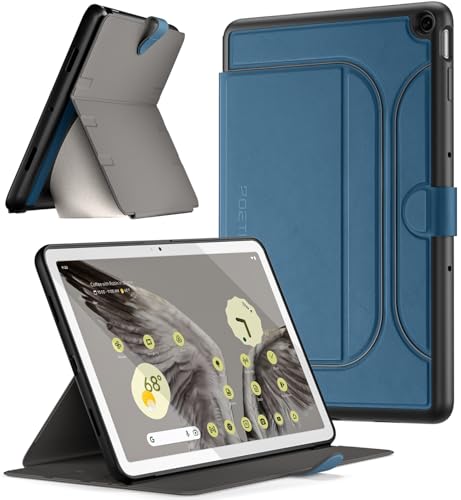 Poetic Explorer Magnetische Folio-Standhülle, entworfen für Google Pixel Tablet (2023), magnetische Fidget-Mount-Hülle für Google Pixel Tablet, Blaugrün von POETIC