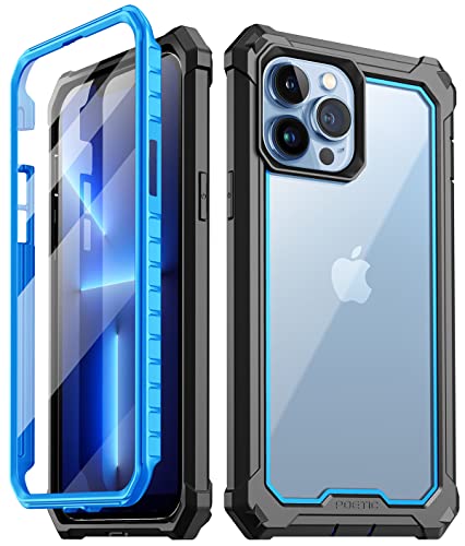 POETIC Guardian Serie Hülle Kompatibel mit iPhone 13 Pro Max 6,7 Zoll, 360 Grad Ganzkörper Schutzhülle, stoßfest, robust, transparent, Bumper case mit Eingebauter Displayschutz, Blau/Klar POETIC Guardian Serie Hülle Kompatibel mit iPhone 13 Pro Max 6,7 Zoll, 360 Grad Ganzkörper Schutzhülle, stoßfest, robust, transparent, Bumper case mit Eingebauter Displayschutz, Blau/Klar von POETIC