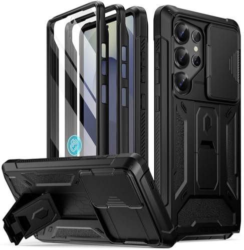 Poetic Spartan Schutzhülle für Galaxy S25 Ultra 17,5 cm (6,9 Zoll), [Kameraabdeckung] [Displayschutzfolie funktioniert mit Fingerabdruck-ID], militärische Qualität, robust, stoßfest, S25 Ultra von POETIC