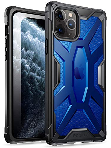 POETIC iPhone 11 Pro hülle, Affinity Schlank Passen Zwei Materialien Schütz Bumper Hülle für Apple iPhone 11 Pro (2019) 5.8 Zoll, Kobaltblau von POETIC
