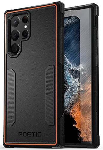 Poetic Neon Series Case Designed for Samsung Galaxy S22 Ultra 5G 6.8 inches, Dual Layer Heavy Duty Tough Rugged Lightweight Slim Shockproof Protective Case 2022 Cover for Galaxy S22 Ultra 5G, Black von POETIC