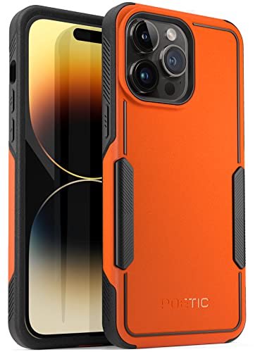 Poetic Neon Series Hülle Kompatibel mit iPhone 14 Pro 6,1 Zoll (2022), Robust Heavy Duty Handyhülle, leicht, dünn, stoßfest Outdoor Schutzhülle, Orange von POETIC