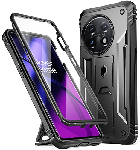 Poetic Revolution Hülle Kompatibel mit OnePlus 11 5G 6,7 Zoll, Ganzkörper Schutzhülle mit Ständer und eingebauter Displayschutz, Robuste, Stoßfeste Outdoor Handyhülle, Schwarz Poetic Revolution Hülle Kompatibel mit OnePlus 11 5G 6,7 Zoll, Ganzkörper Schutzhülle mit Ständer und eingebauter Displayschutz, Robuste, Stoßfeste Outdoor Handyhülle, Schwarz von POETIC