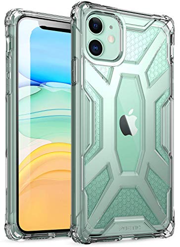 Poetic iPhone 11 Hülle, Premium Hybrid Protective Clear Bumper Cover Rugged Lightweight Military Grade Drop Tested, Affinity Series for Apple iPhone 11 (2019) 6.1 Inch, Clear von POETIC