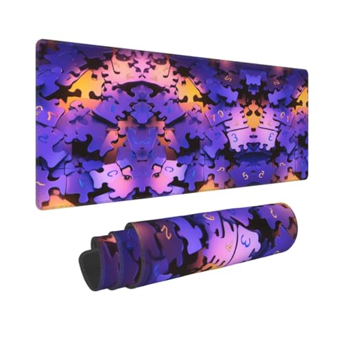 Poezjzw Gaming-Mauspad mit Puzzle-Muster, großes erweitertes Mauspad, großer Computer für Zuhause, Büro, Gaming, Arbeit, 80 x 30 cm Poezjzw Gaming-Mauspad mit Puzzle-Muster, großes erweitertes Mauspad, großer Computer für Zuhause, Büro, Gaming, Arbeit, 80 x 30 cm von POEZJZW