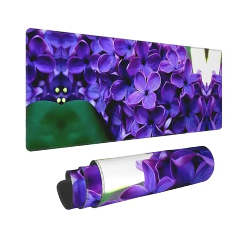 Poezjzw Langes Gaming-Mauspad, groß, mit genähten Kanten, für Gaming und Büro, 80 x 30 cm, Violett Poezjzw Langes Gaming-Mauspad, groß, mit genähten Kanten, für Gaming und Büro, 80 x 30 cm, Violett von POEZJZW