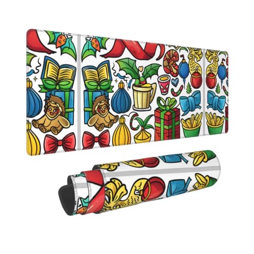 Poezjzw Verschiedene Geschenke, langes Gaming-Mauspad, große Schreibtischunterlage, Tastaturmatte mit genähten Kanten, für Gaming und Büro, 80 x 30 cm Poezjzw Verschiedene Geschenke, langes Gaming-Mauspad, große Schreibtischunterlage, Tastaturmatte mit genähten Kanten, für Gaming und Büro, 80 x 30 cm von POEZJZW