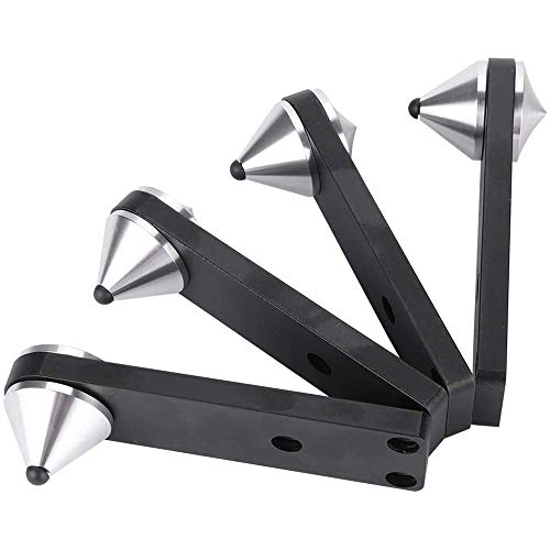 POFET 4 Stück reines Aluminium Lautsprecher Stoßdämpfende Isolation Bodenständer Fußnagel für Audio-Geräte Subwoofer, Bodenboxen, Lautsprecher, Leistungsverstärker POFET 4 Stück reines Aluminium Lautsprecher Stoßdämpfende Isolation Bodenständer Fußnagel für Audio-Geräte Subwoofer, Bodenboxen, Lautsprecher, Leistungsverstärker von POFET