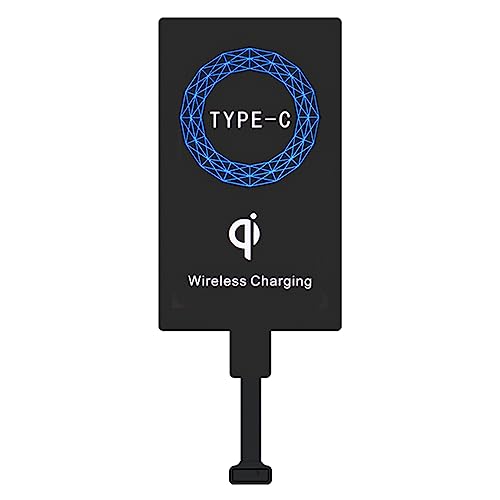 POFET USB C Wireless Charging Receiver, Ultra Slim Typ C Qi Wireless Charger Receiver Chip für USB C Handys, Wireless Charging Modul von POFET